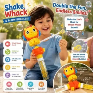 2-in-1 Head Shake and Bubbles Maker For Kids