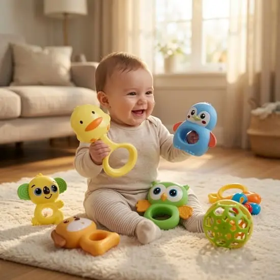 Adorable Animals Baby Rattles Set - Image 2