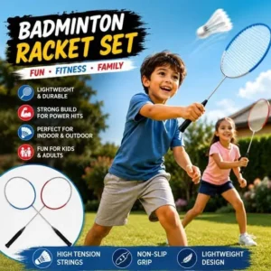 Durable Badminton Racket Set For Kids