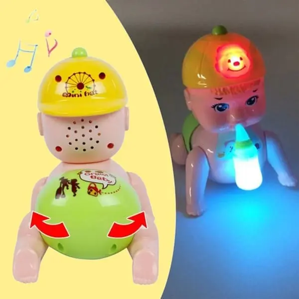 Adorable Crawling Baby Toy With Music & Lights - Image 2