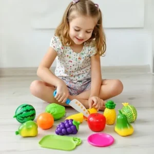 Premium Fruits & Vegetables Cutting Play Set