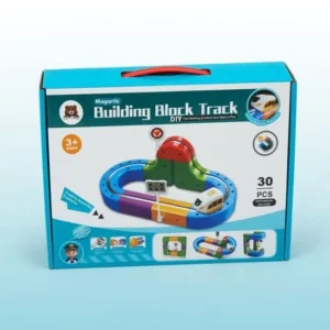 DIY Magnetic Blocks Track Set With Electric Train - Image 3