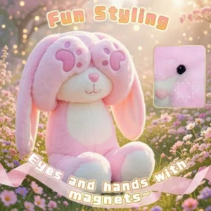 Hide & Seek Love Magnetic Stuffed Bunny