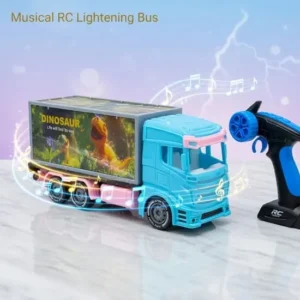 Musical Lightning Remote Control Bus For Kids