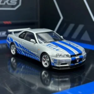 1:24 Nissan Skyline GTR R34 Diecast Car Model